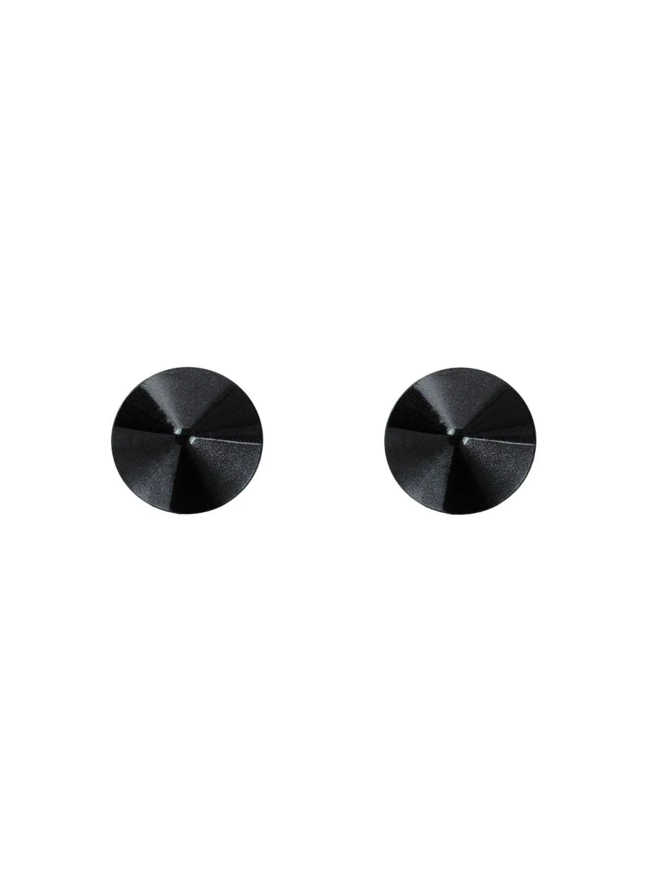 Black Round Metal Nipple Pasties