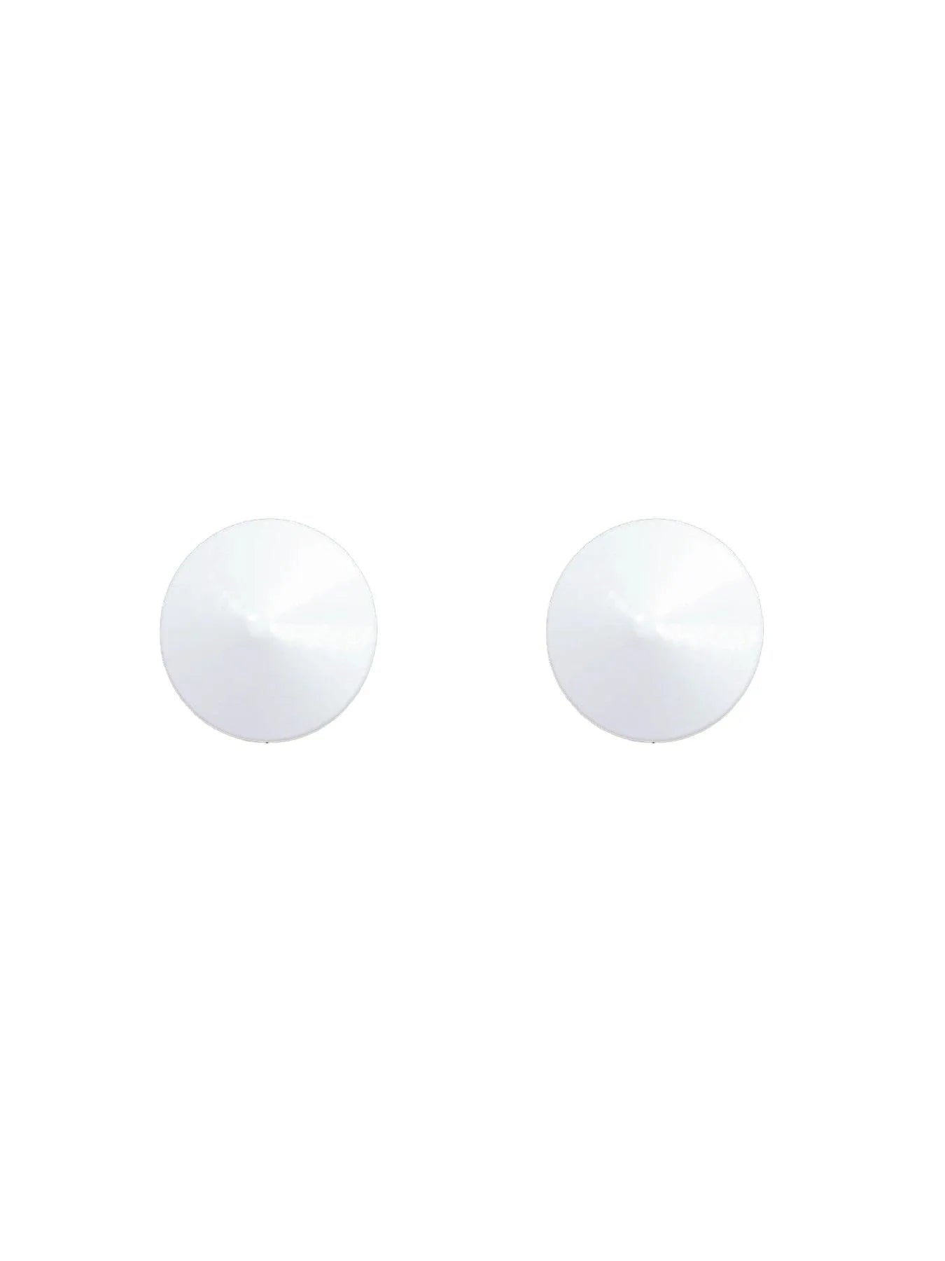 White Round Metal Nipple Pasties