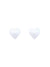 WHITE HEART METAL NIPPLE PASTIES