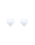 WHITE HEART METAL NIPPLE PASTIES