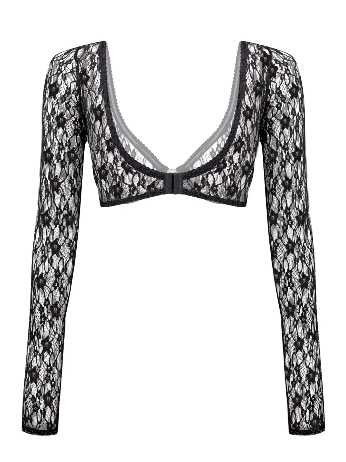 Dark Desire Long Sleeve Bra Top
