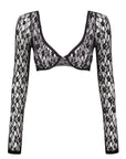 Dark Desire Long Sleeve Bra Top