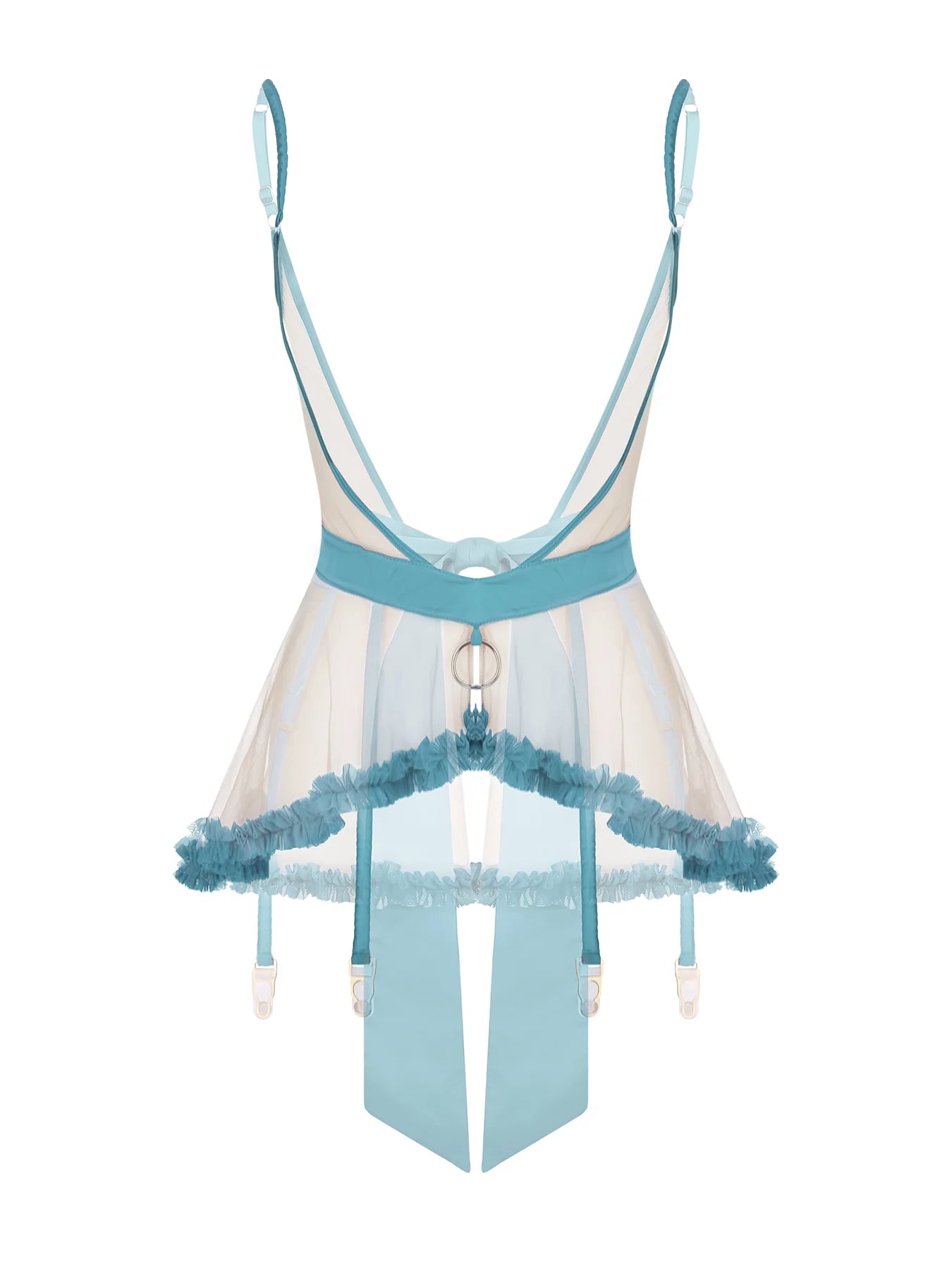 Giftelle Sky Blue Suspender Skirt