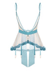 Giftelle Sky Blue Suspender Skirt