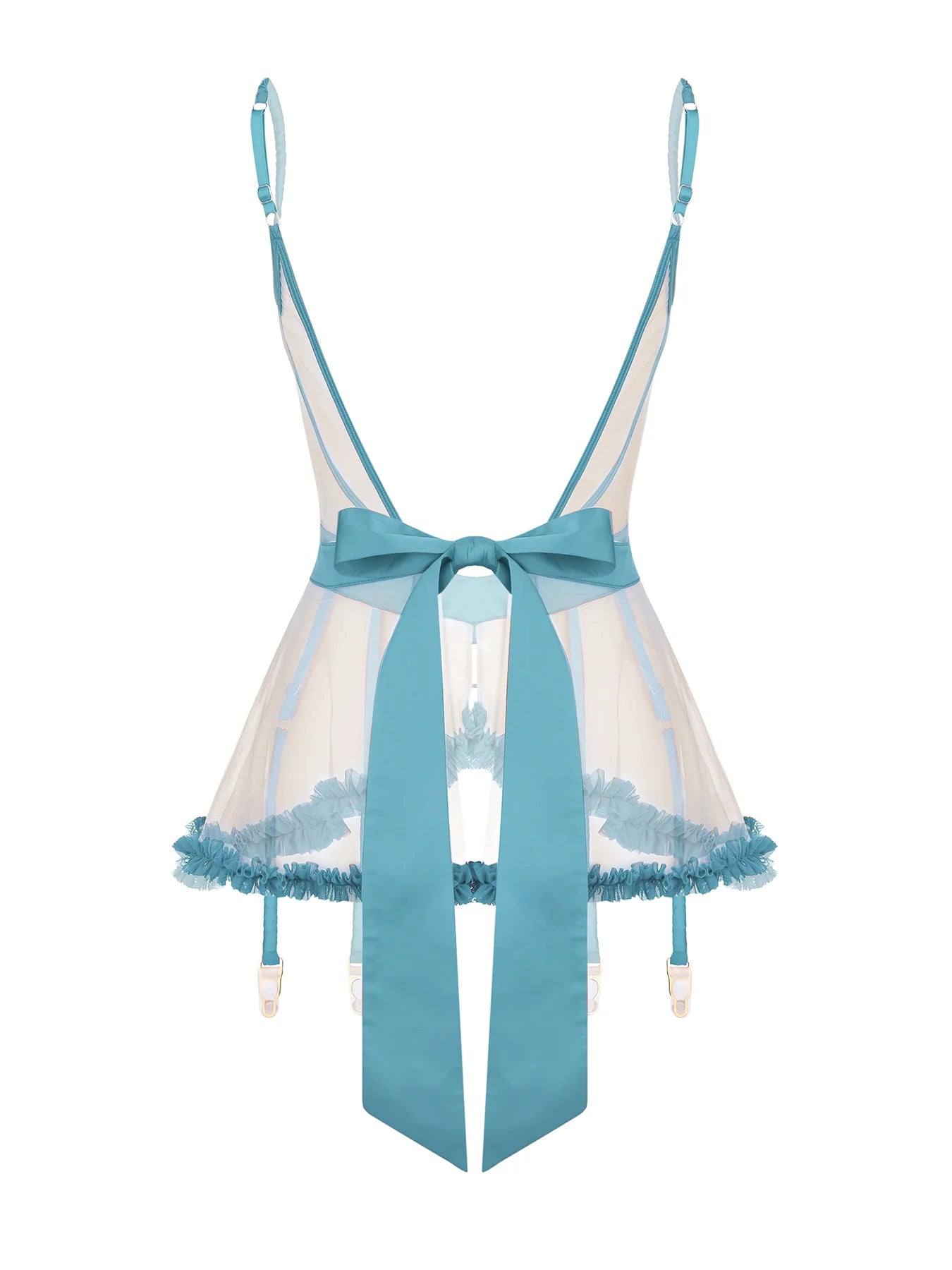 Giftelle Sky Blue Suspender Skirt