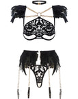 Black Angel Lingerie Set
