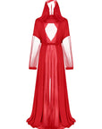 Freemason Lady Robe red and black colors