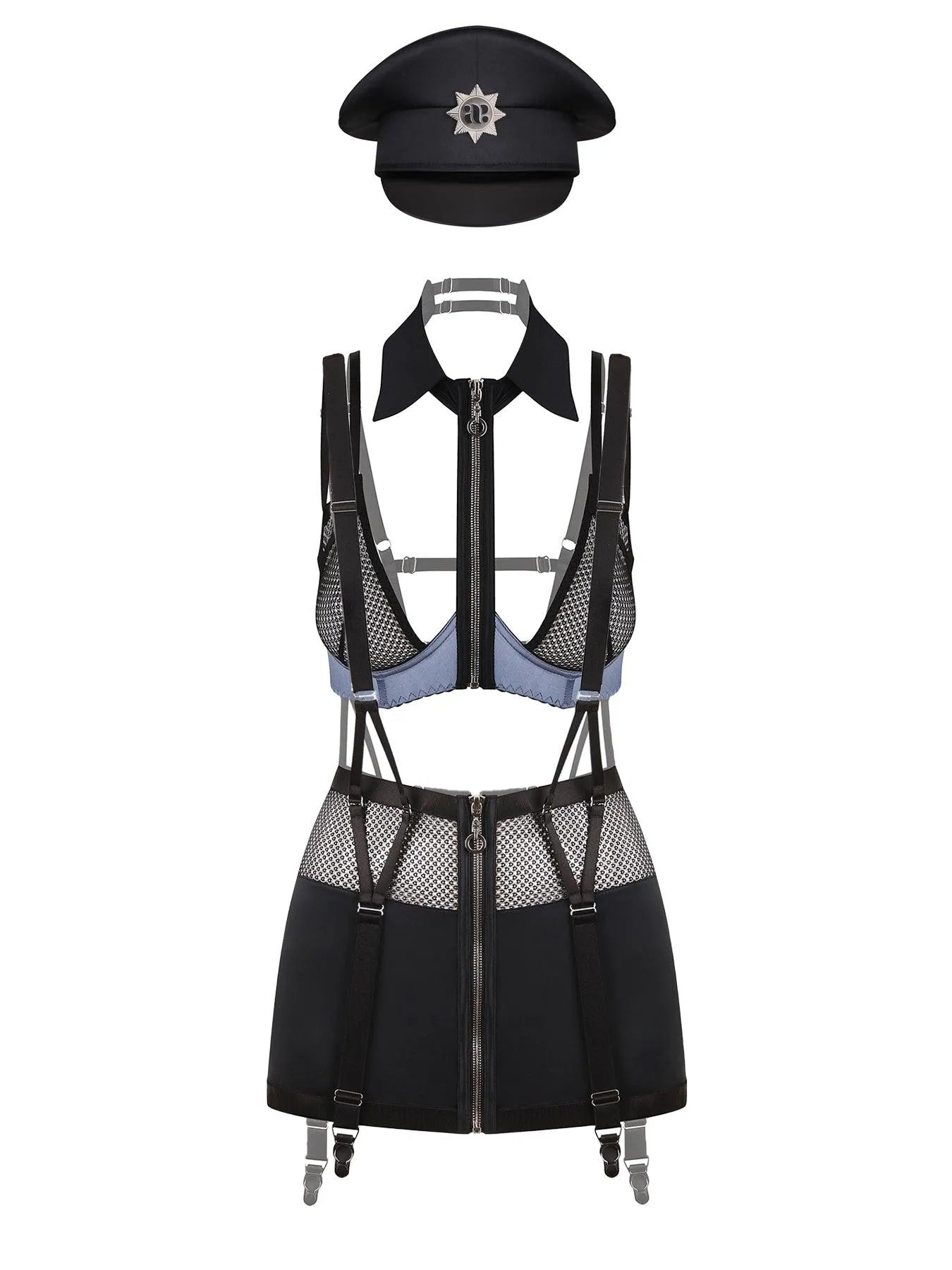 Police Lady Role-playing Lingerie Set
