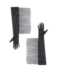 LONG MESH GLOVES WITH FRINGE