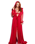 Freemason Lady Robe red and black colors