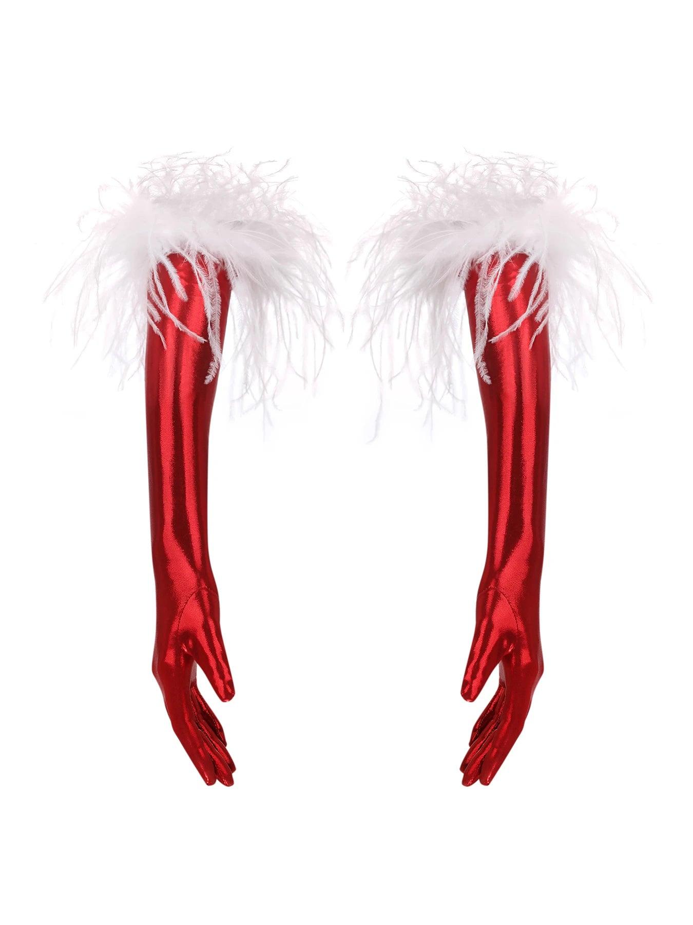 Crimson Charm High Gloves - baedstories