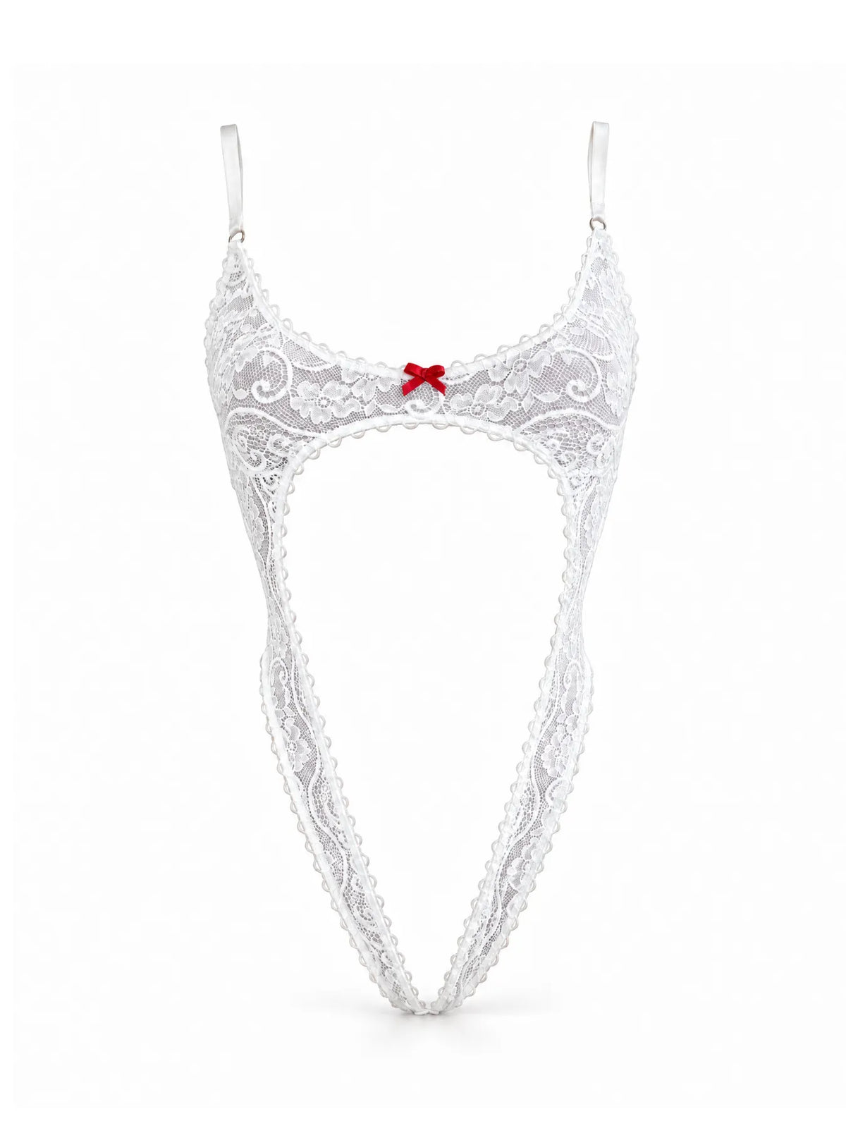 White Guipure Bodysuit