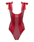 Red Elegance Bodysuit