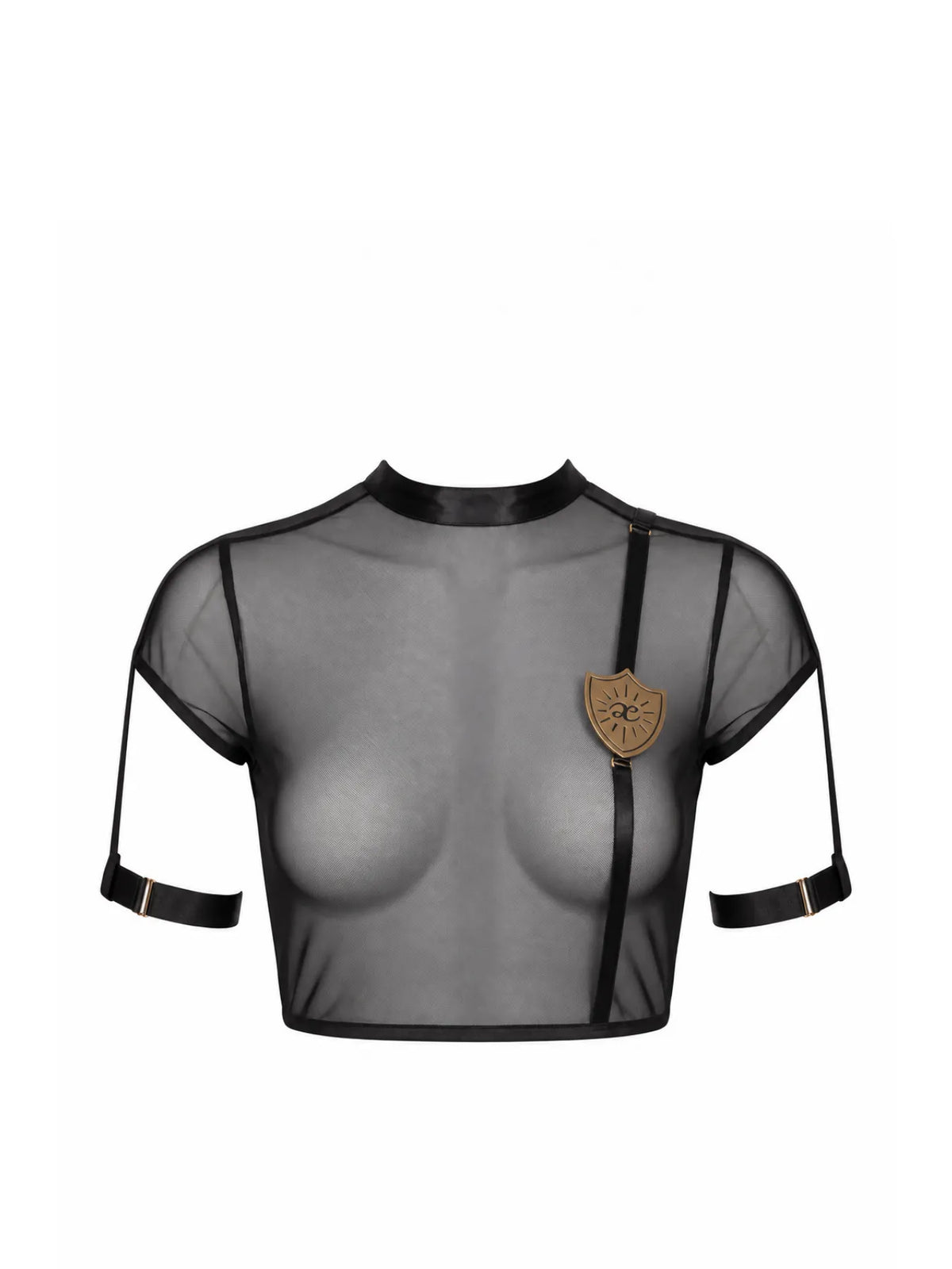 Black Mesh Top
