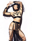 LINGERIE SET WITH HARNESSES "CLEOPATRA"