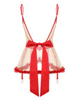 Giftelle Red Suspender Skirt